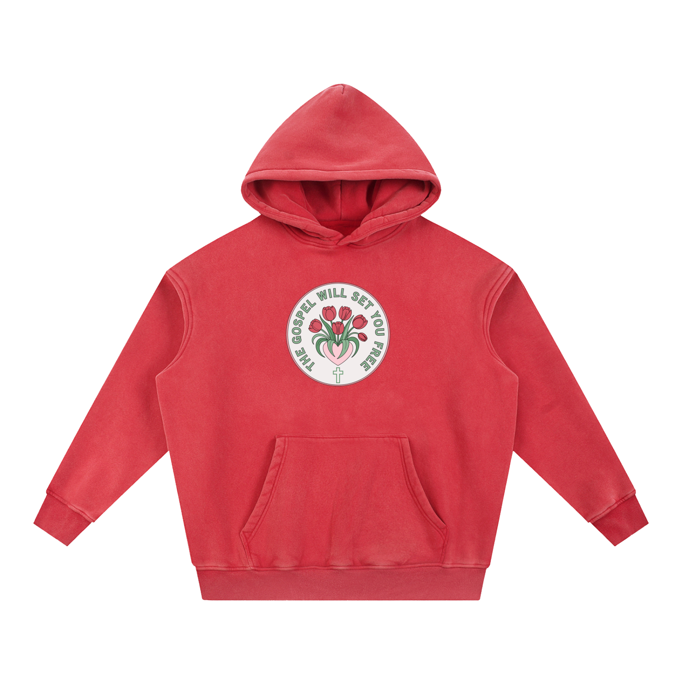 Snow Wash Fleece Oversize Hoodie