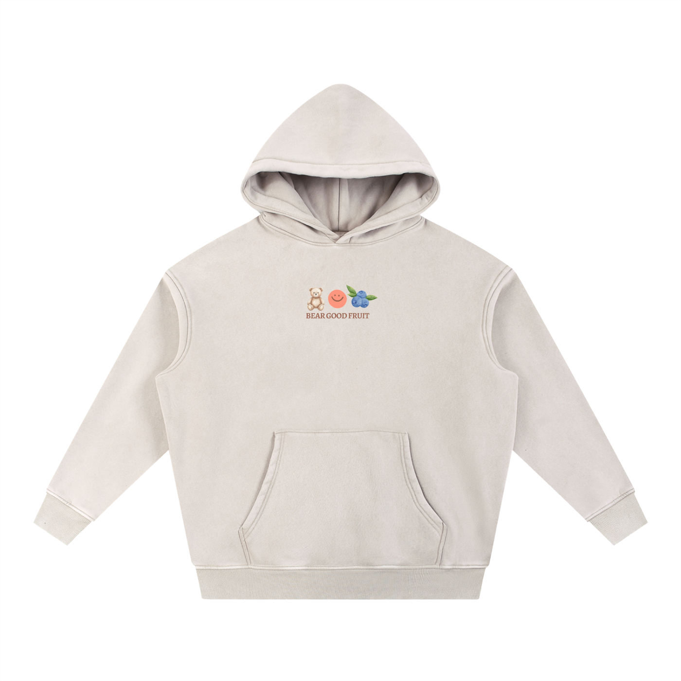 Bear Good Fruit Fleece Oversize Hoodie