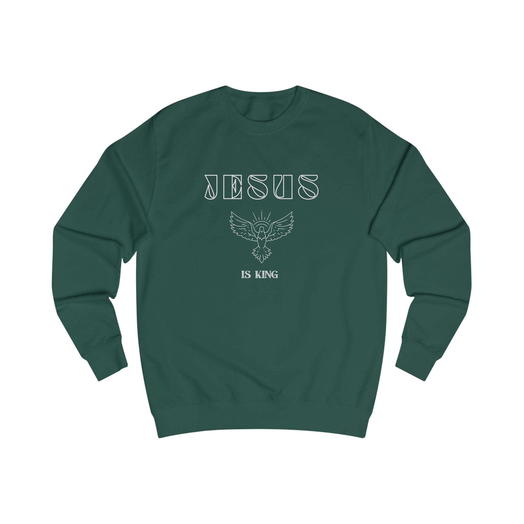Jesus Is King Sweatshirt — Christian Graphic Crewneck