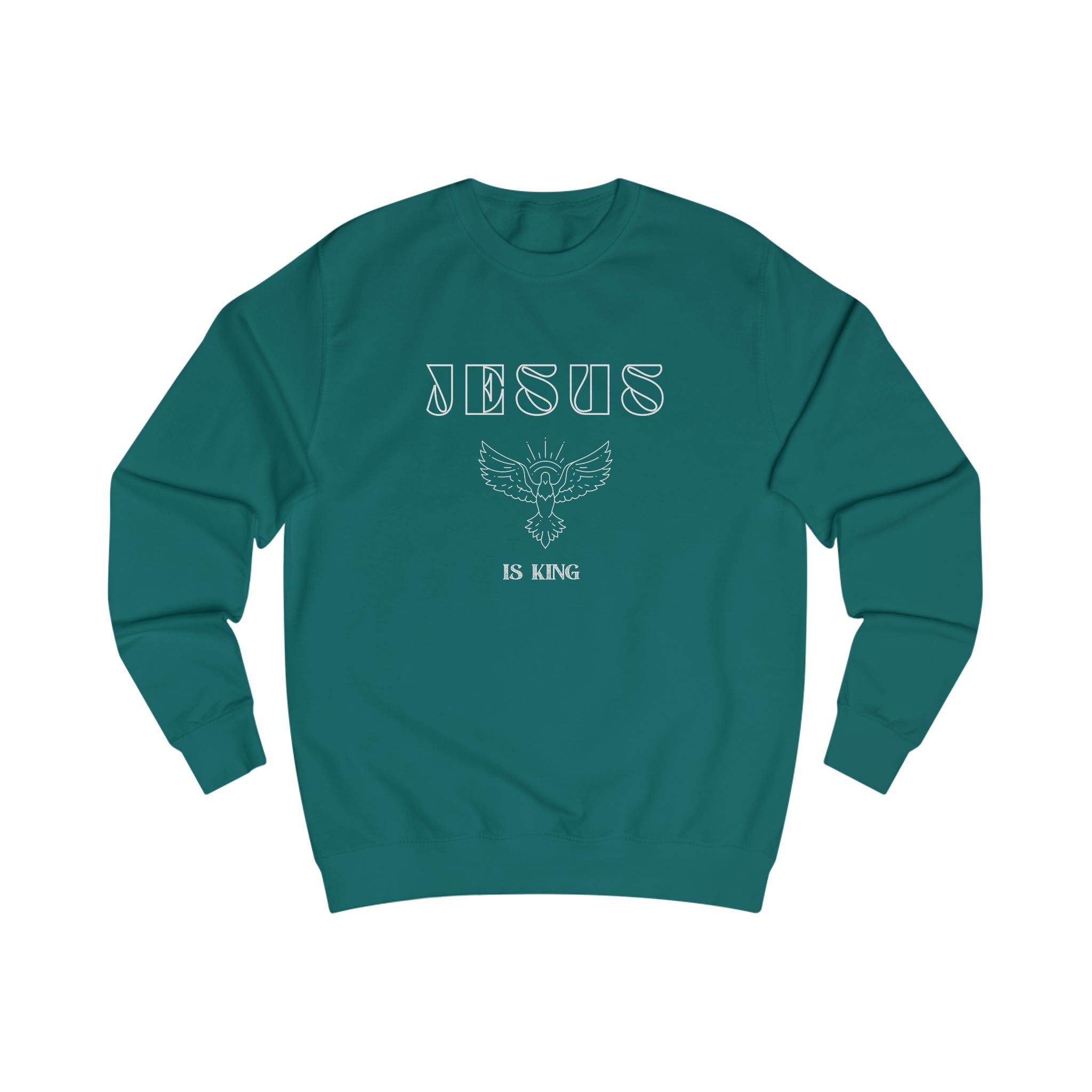 Jesus Is King Sweatshirt — Christian Graphic Crewneck