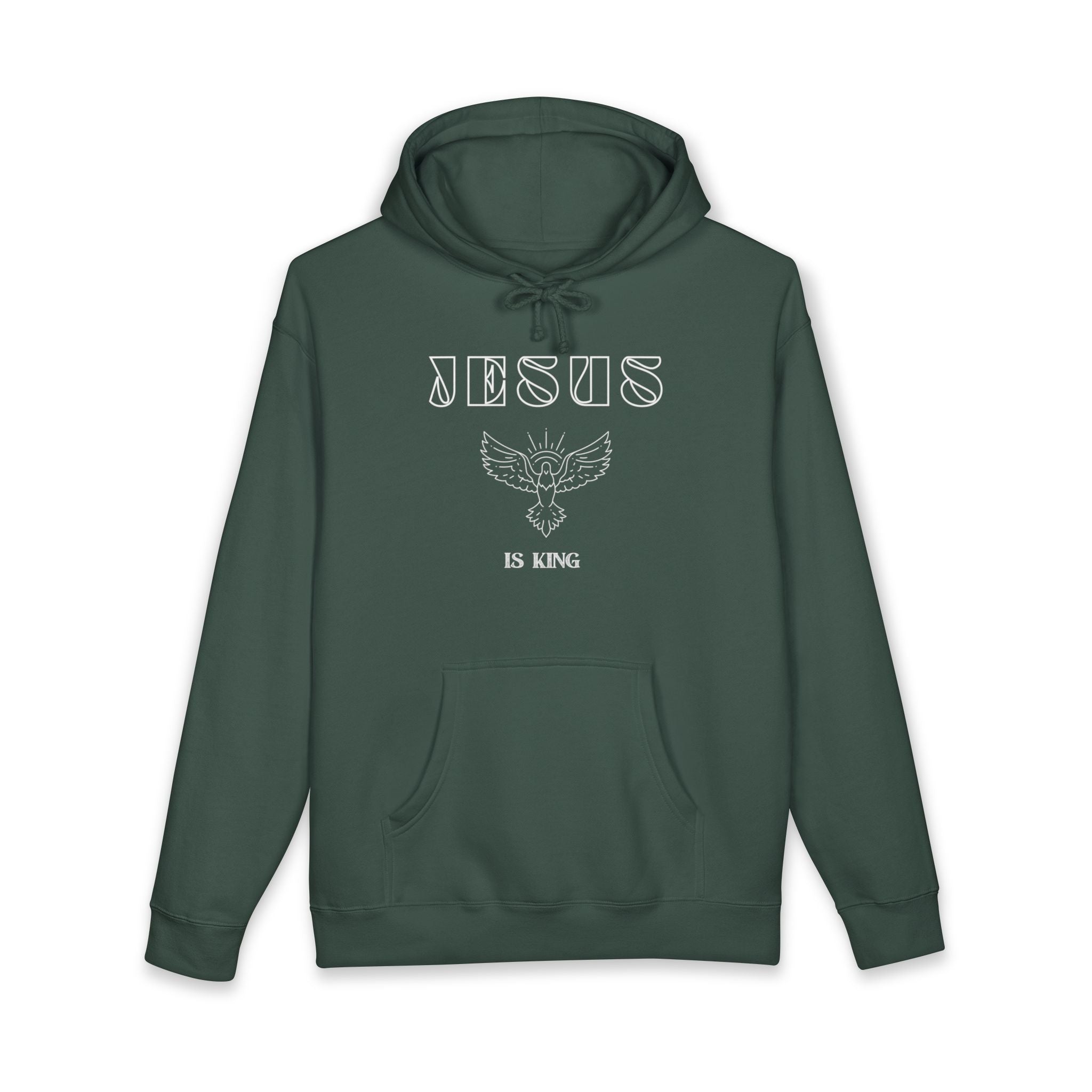 Jesus Is King Hoodie — Faith Eagle Graphic Christian Pullover
