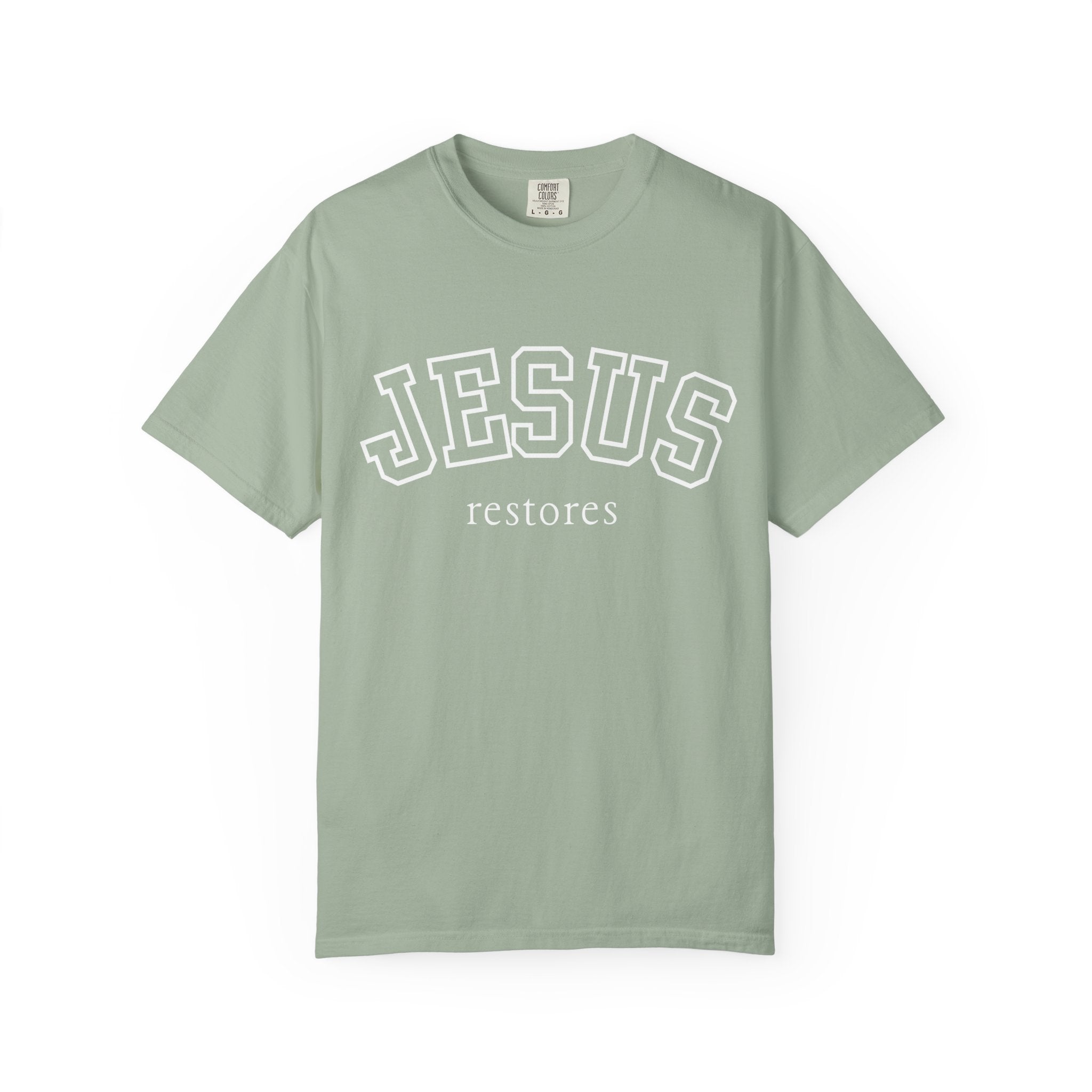 Jesus Restores T-Shirt — Inspirational Christian Faith Tee