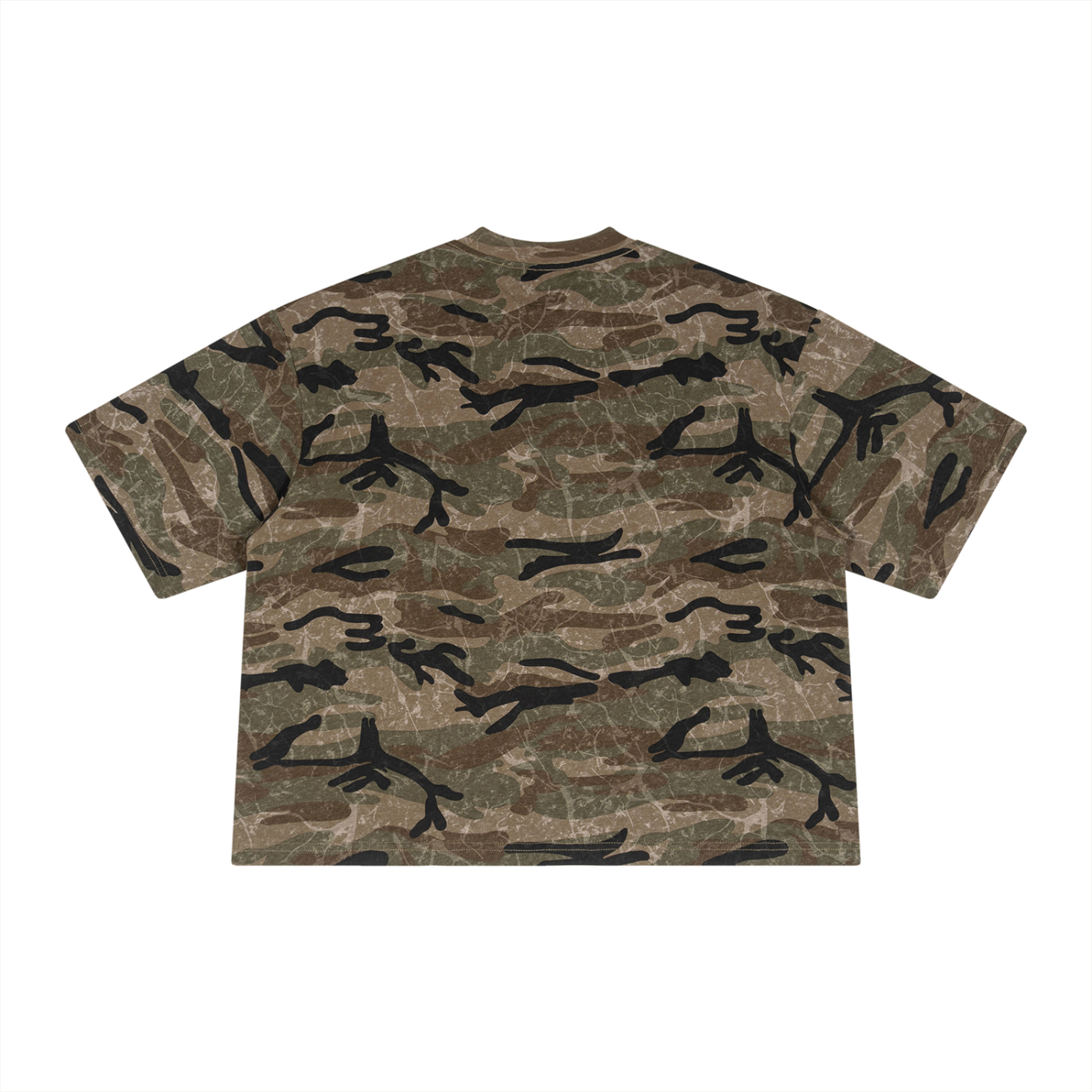 Jesus Boxy Camo Print T-Shirt
