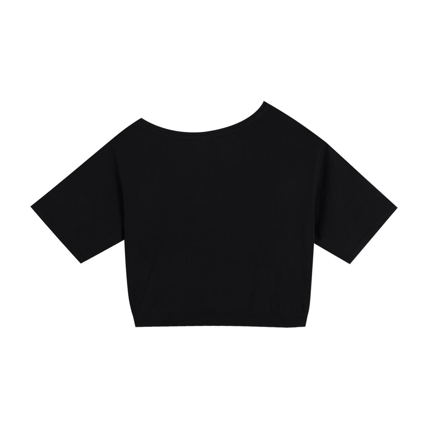 Jesus Asymmetric Shoulder Oversized Cotton T-Shirt