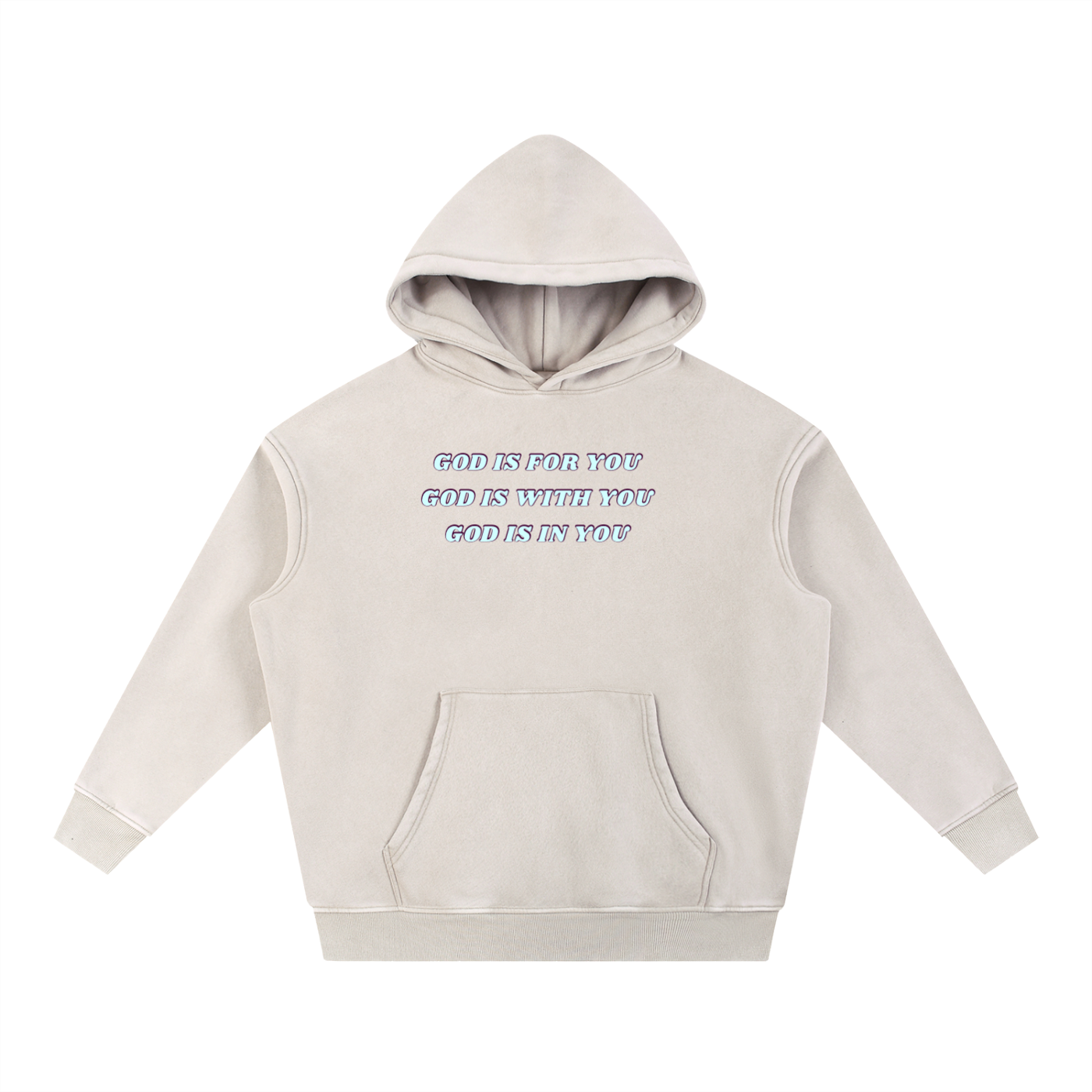 God is Fleece Oversize Hoodie