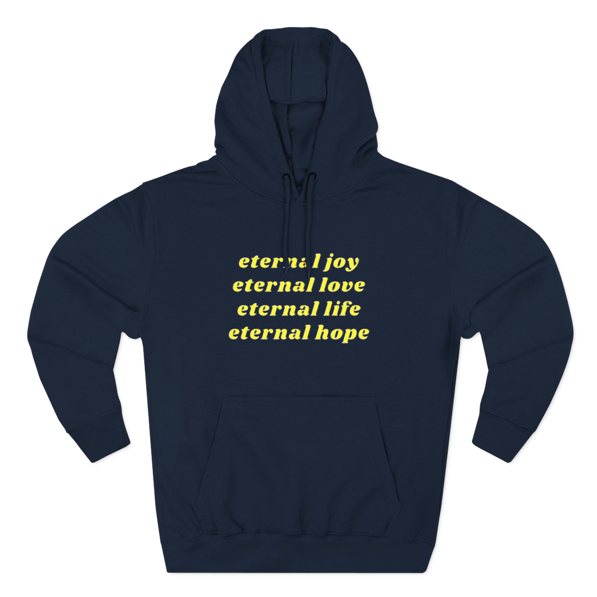 Eternal Joy Hoodie — Minimal Script Inspirational Pullover