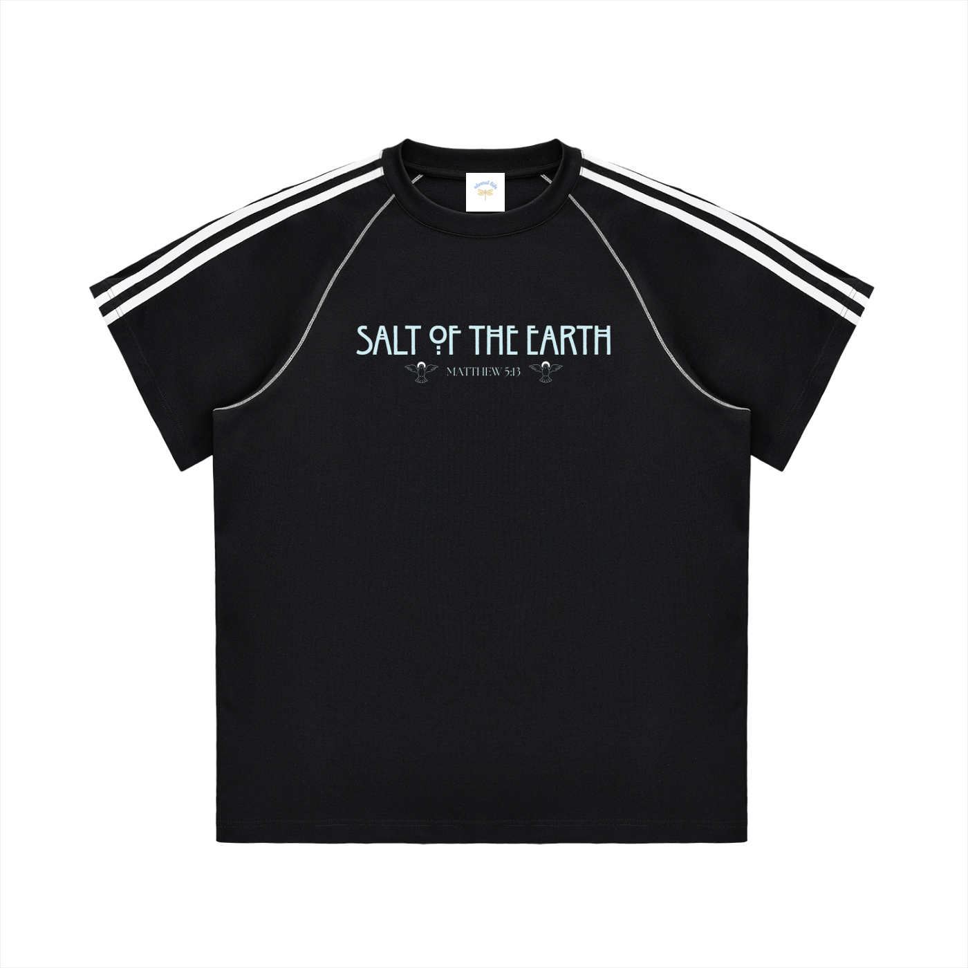 Striped Contrast Stitch T-Shirt