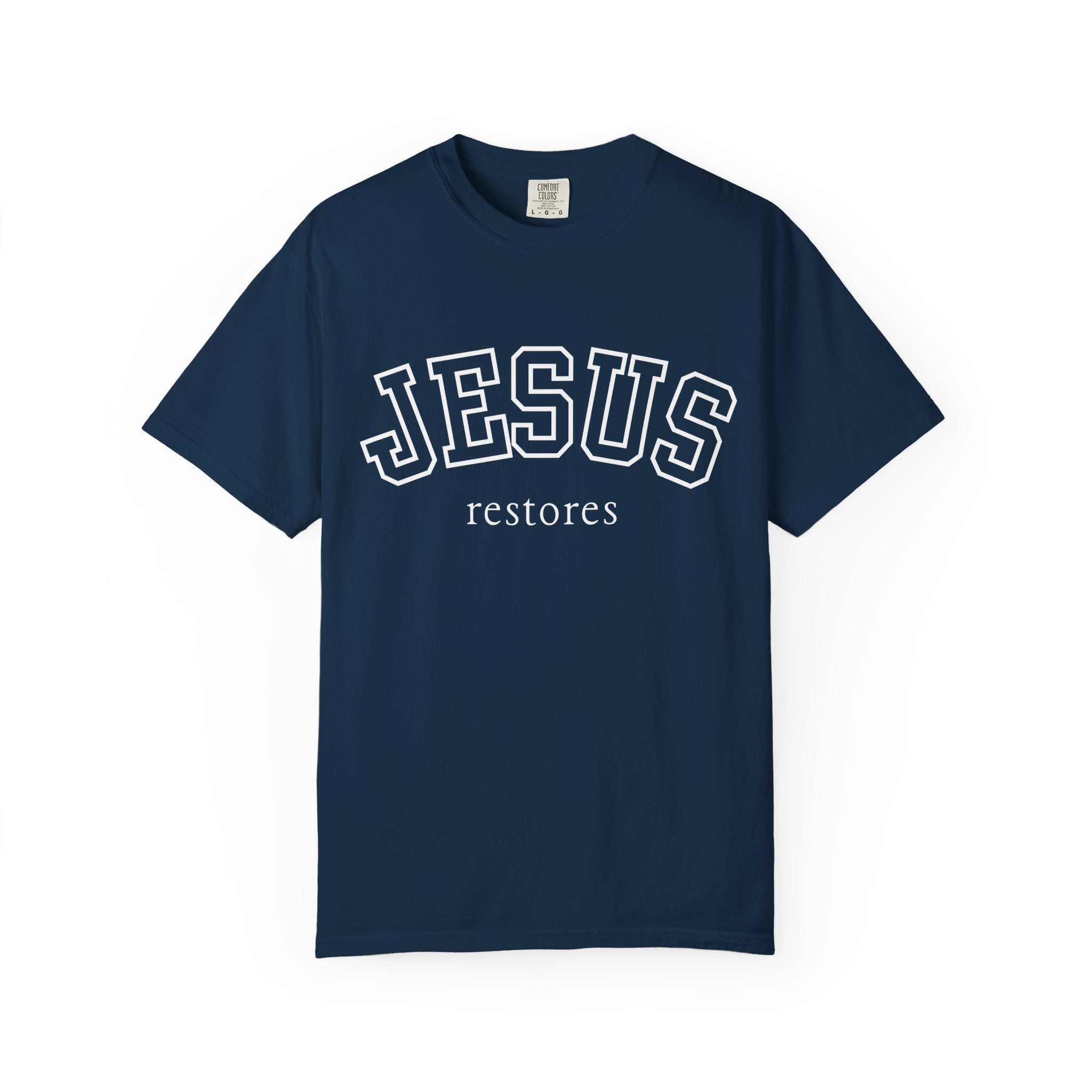Jesus Restores T-Shirt — Inspirational Christian Faith Tee