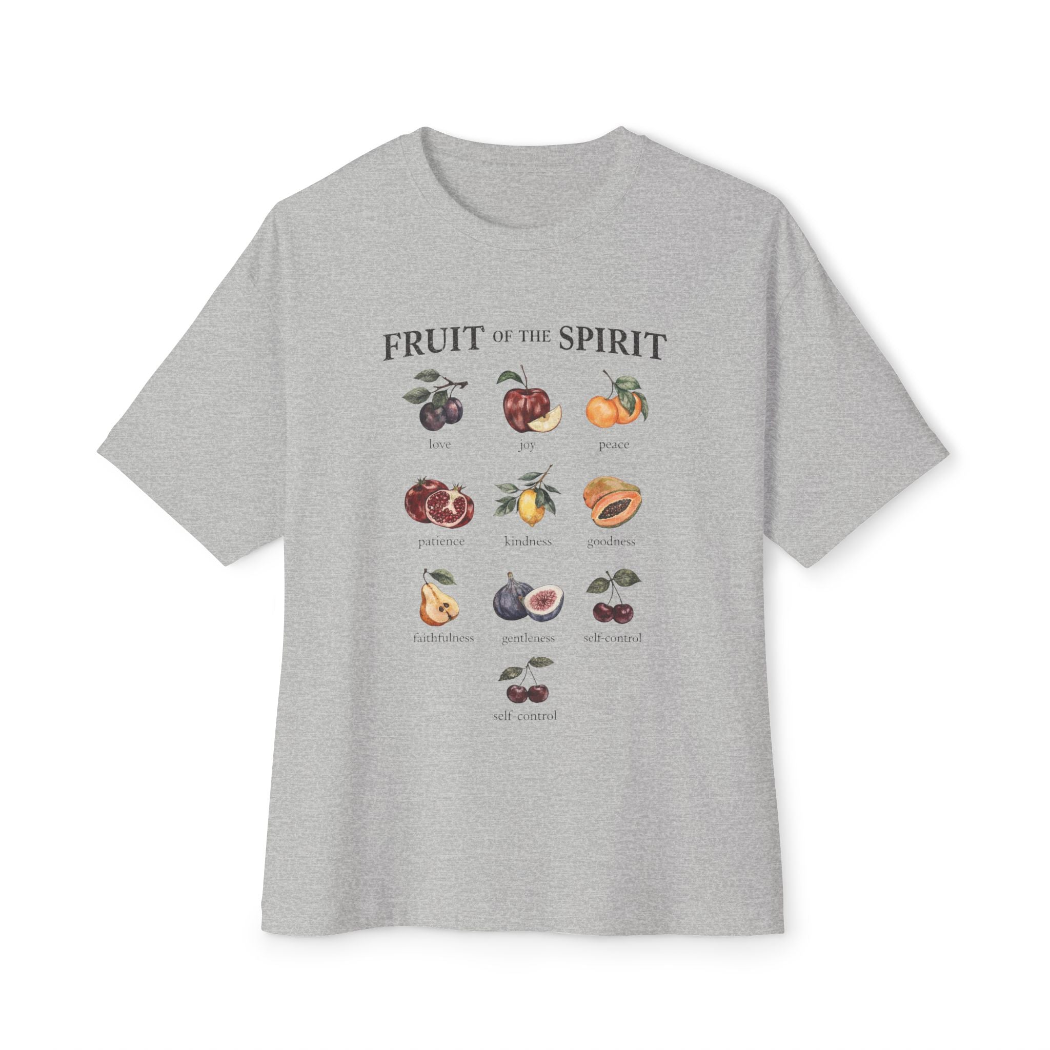 Fruit of the Spirit Tee — Botanical Fruit Graphic Christian Shirt