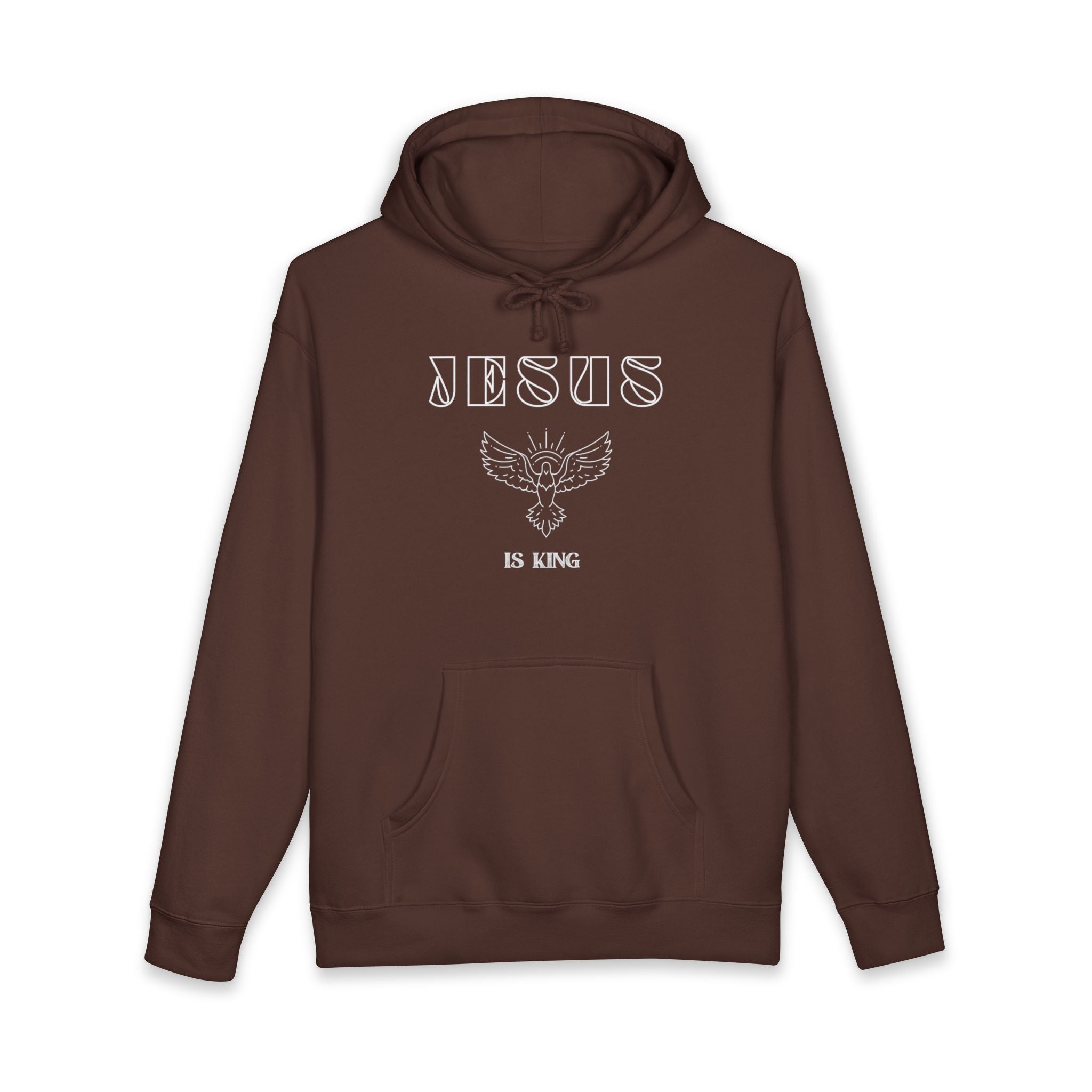 Jesus Is King Hoodie — Faith Eagle Graphic Christian Pullover