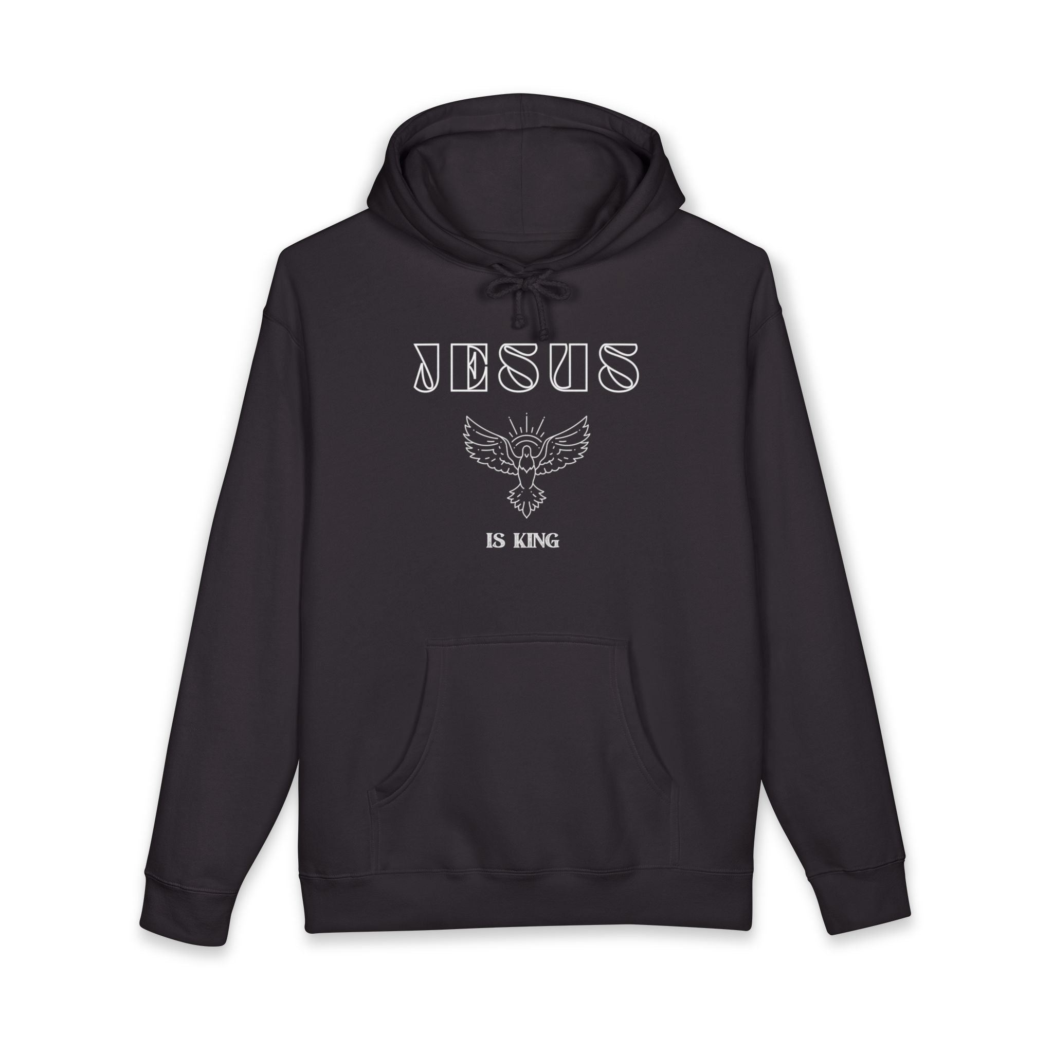 Jesus Is King Hoodie — Faith Eagle Graphic Christian Pullover
