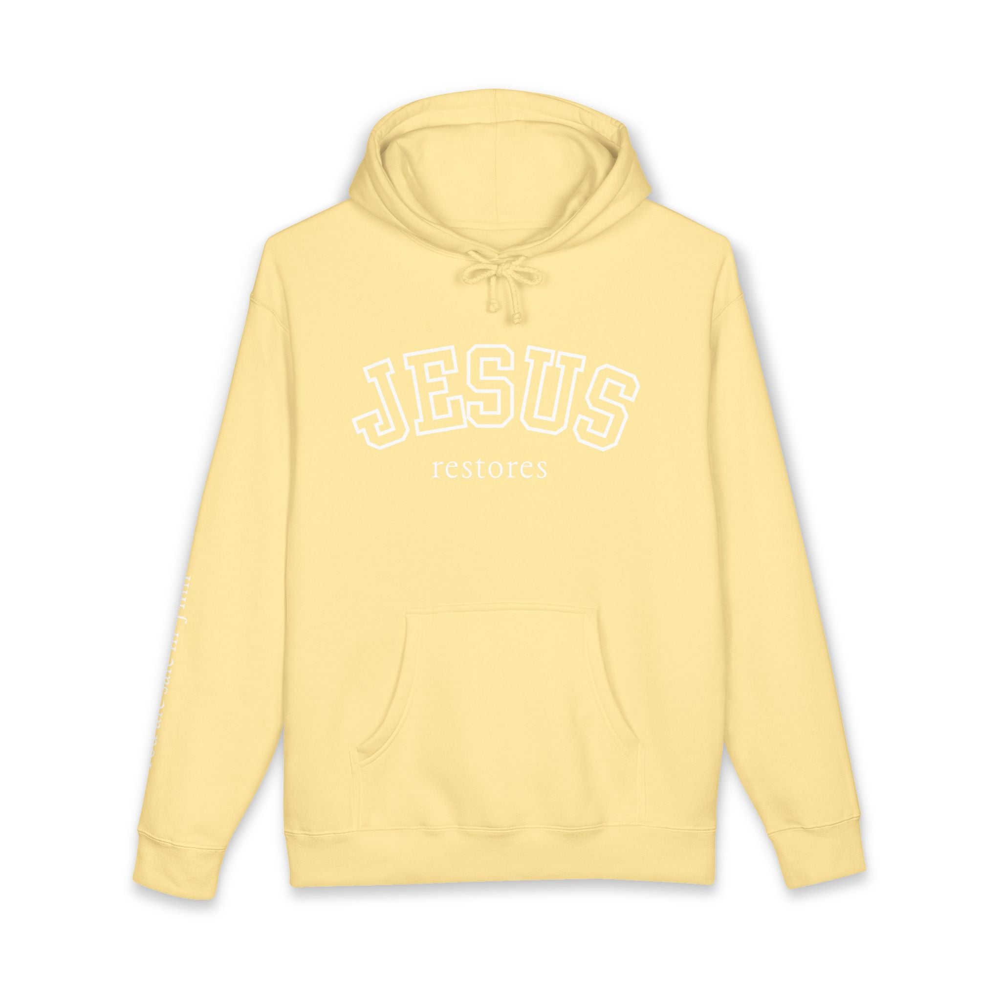 Jesus Restores Hoodie — Christian Faith Pullover