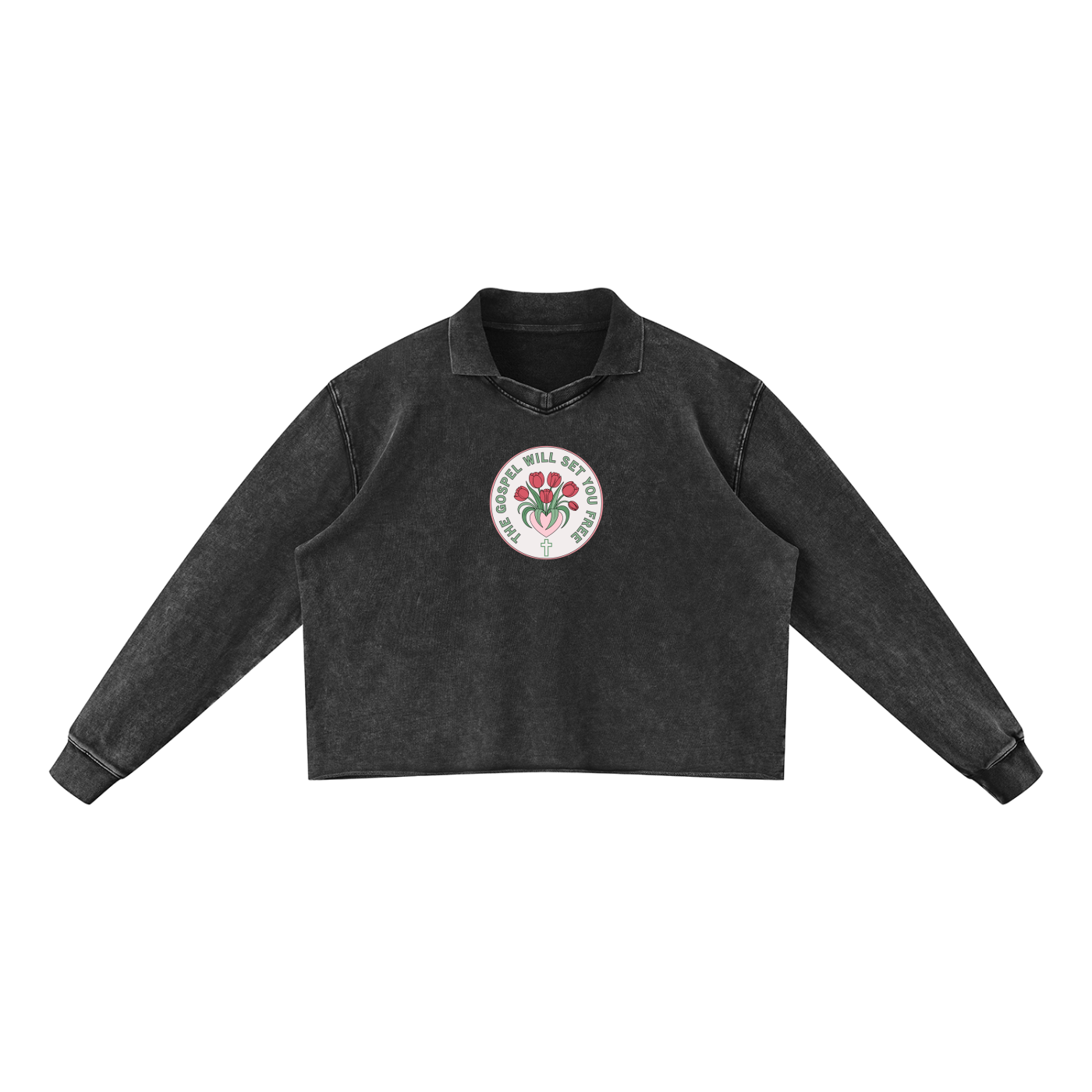 Unisex Mineral Wash Pullover Sweatshirt