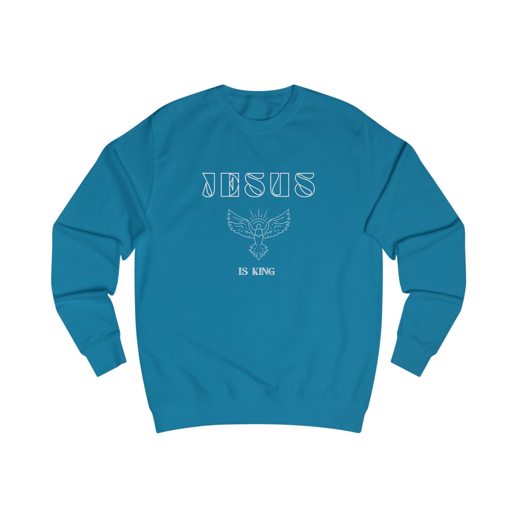 Jesus Is King Sweatshirt — Christian Graphic Crewneck