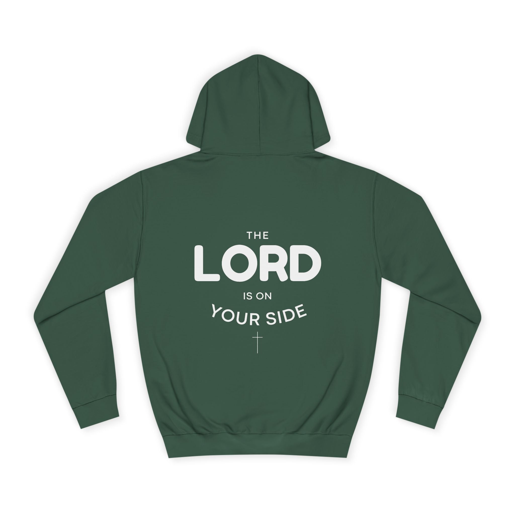 Hoodie — "The Lord Is On Your Side" Christian Faith Graphic Hoodie