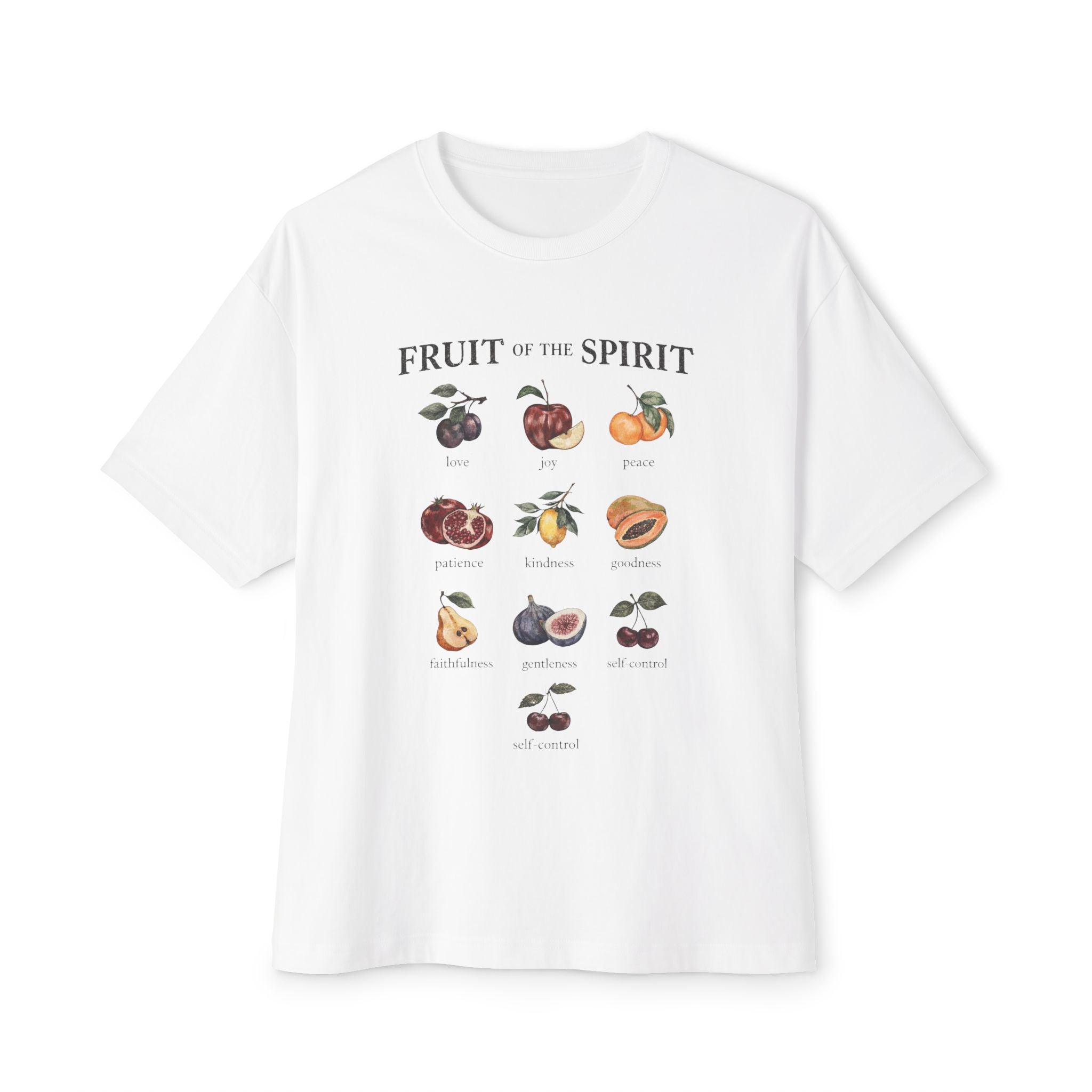 Fruit of the Spirit Tee — Botanical Fruit Graphic Christian Shirt