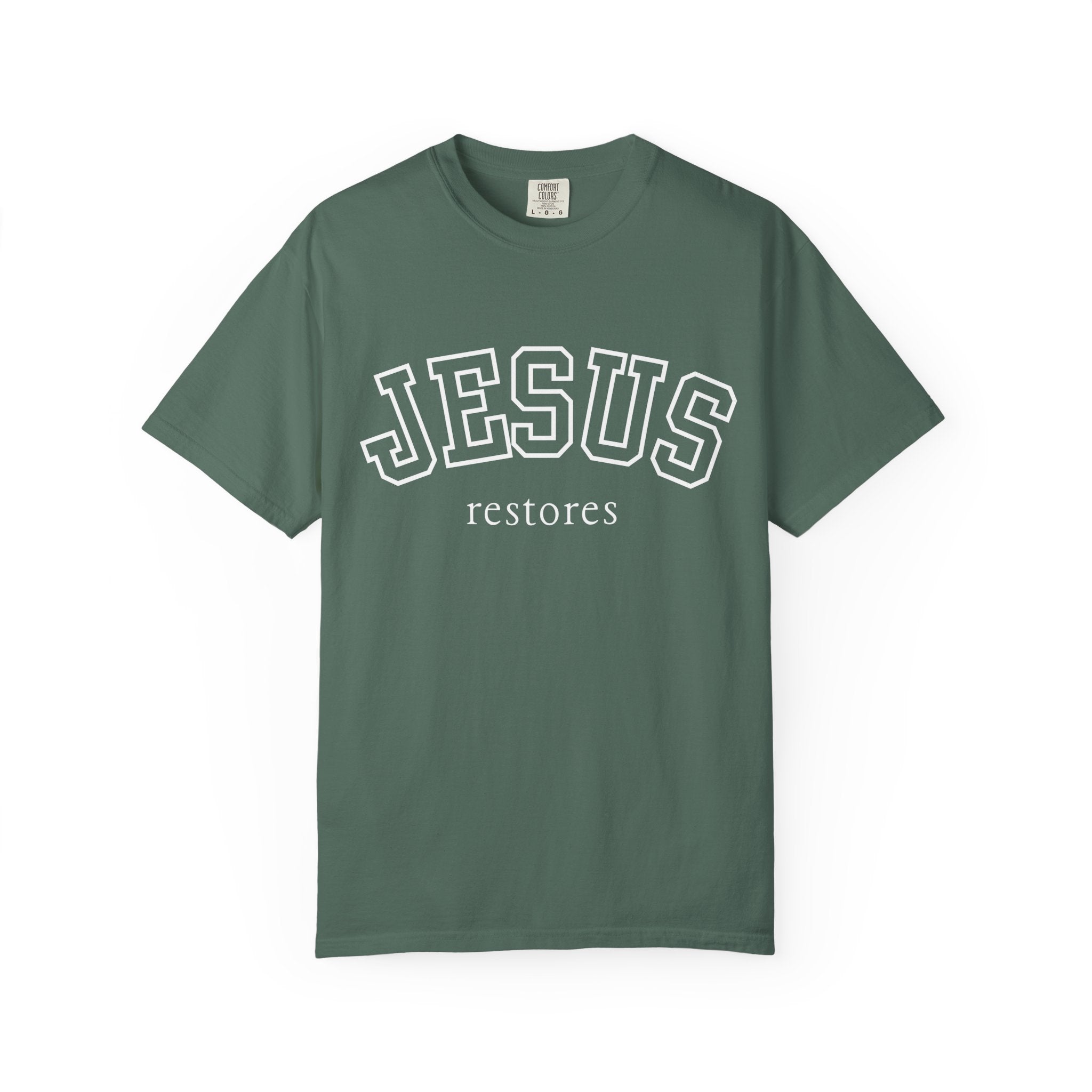 Jesus Restores T-Shirt — Inspirational Christian Faith Tee