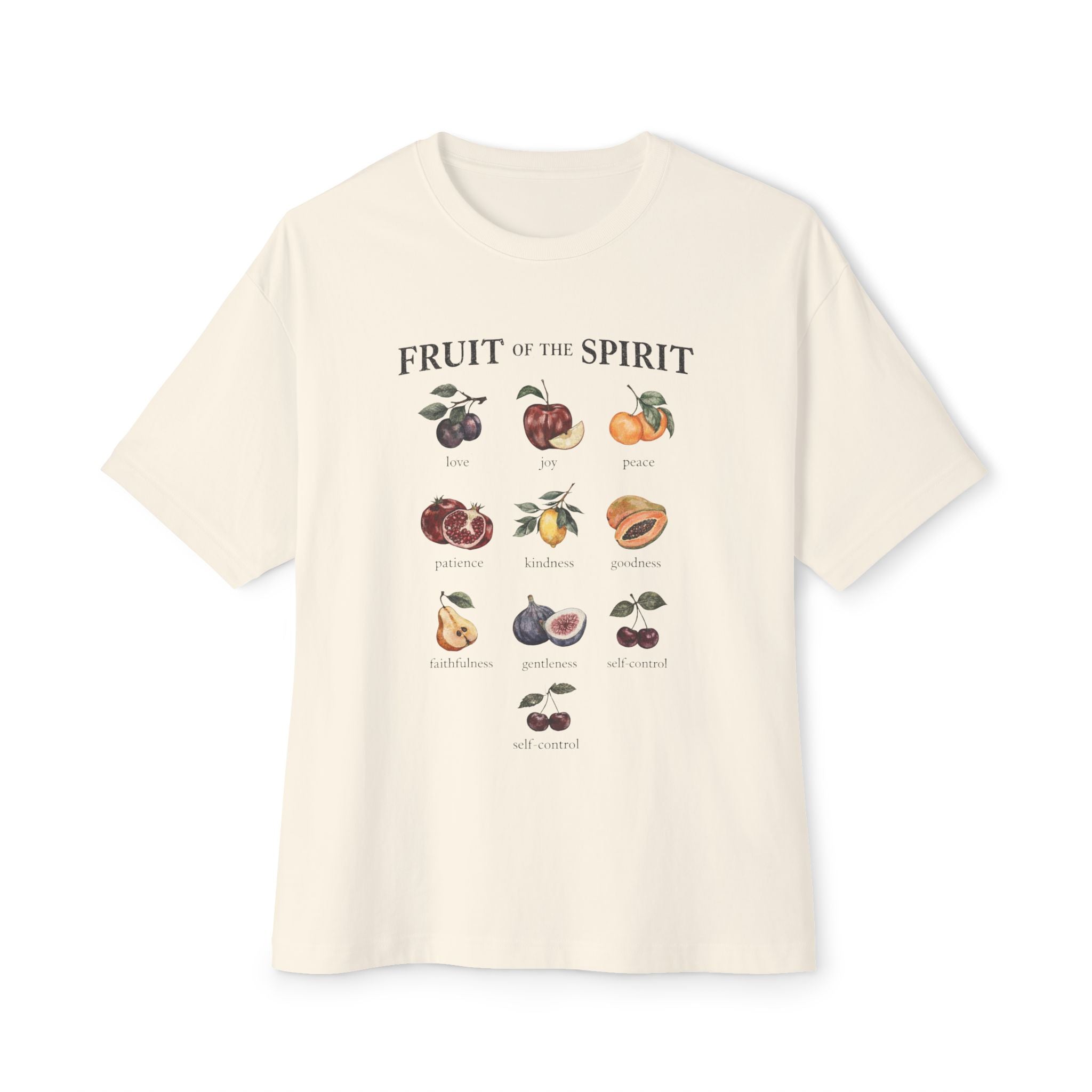 Fruit of the Spirit Tee — Botanical Fruit Graphic Christian Shirt