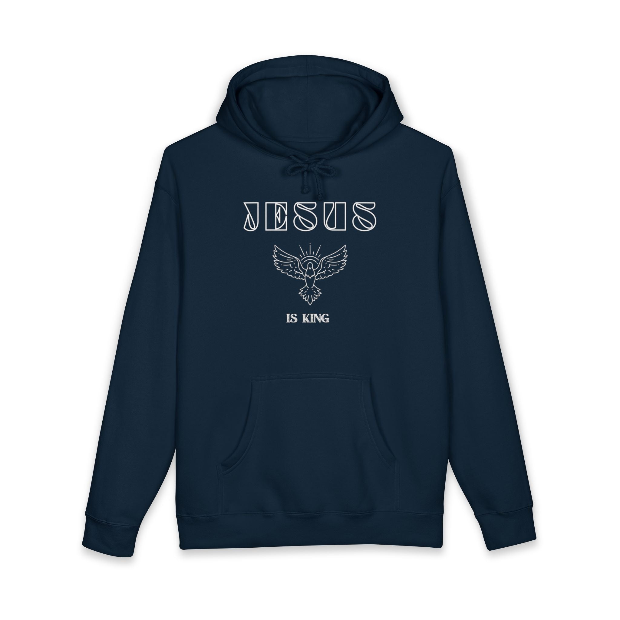 Jesus Is King Hoodie — Faith Eagle Graphic Christian Pullover