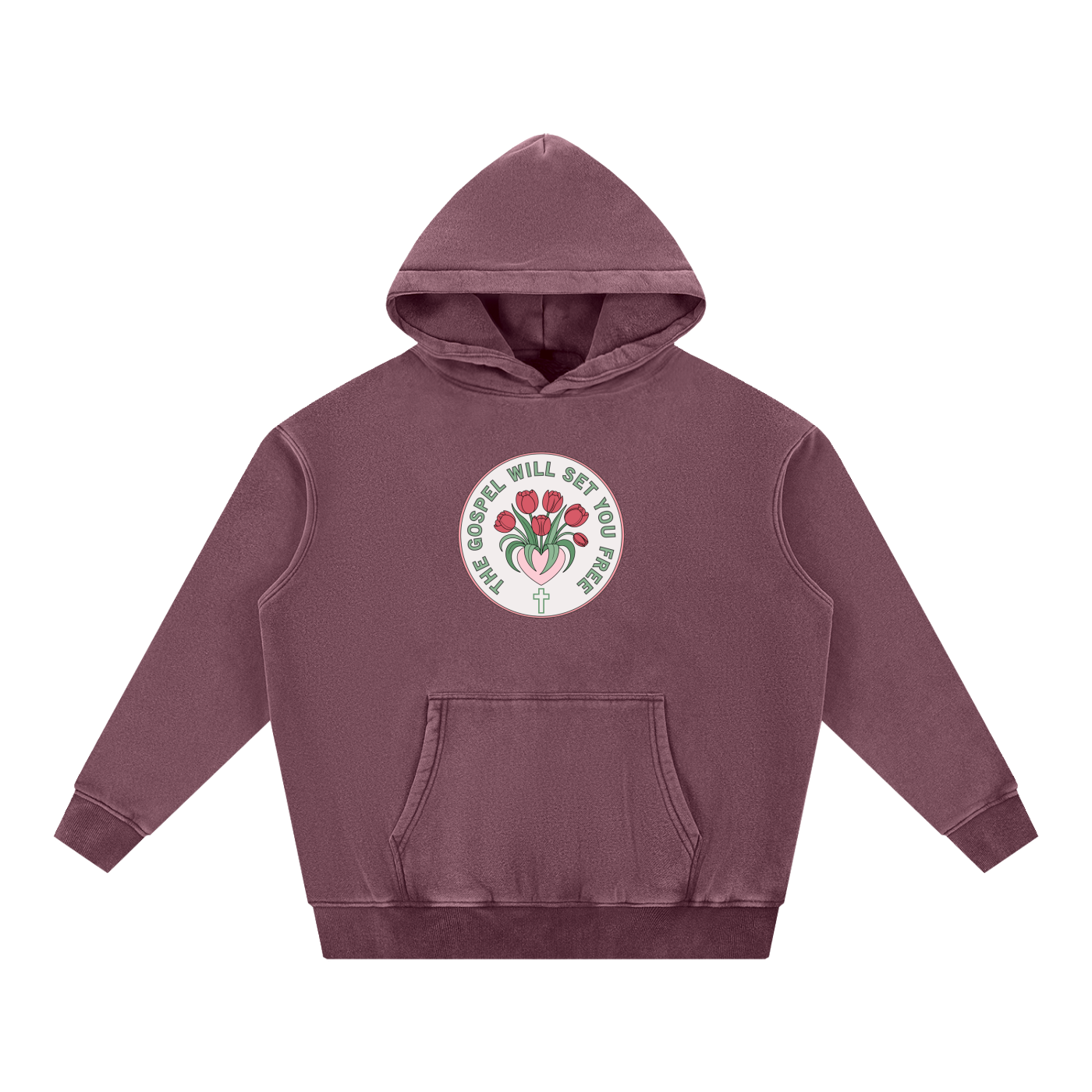 Snow Wash Fleece Oversize Hoodie
