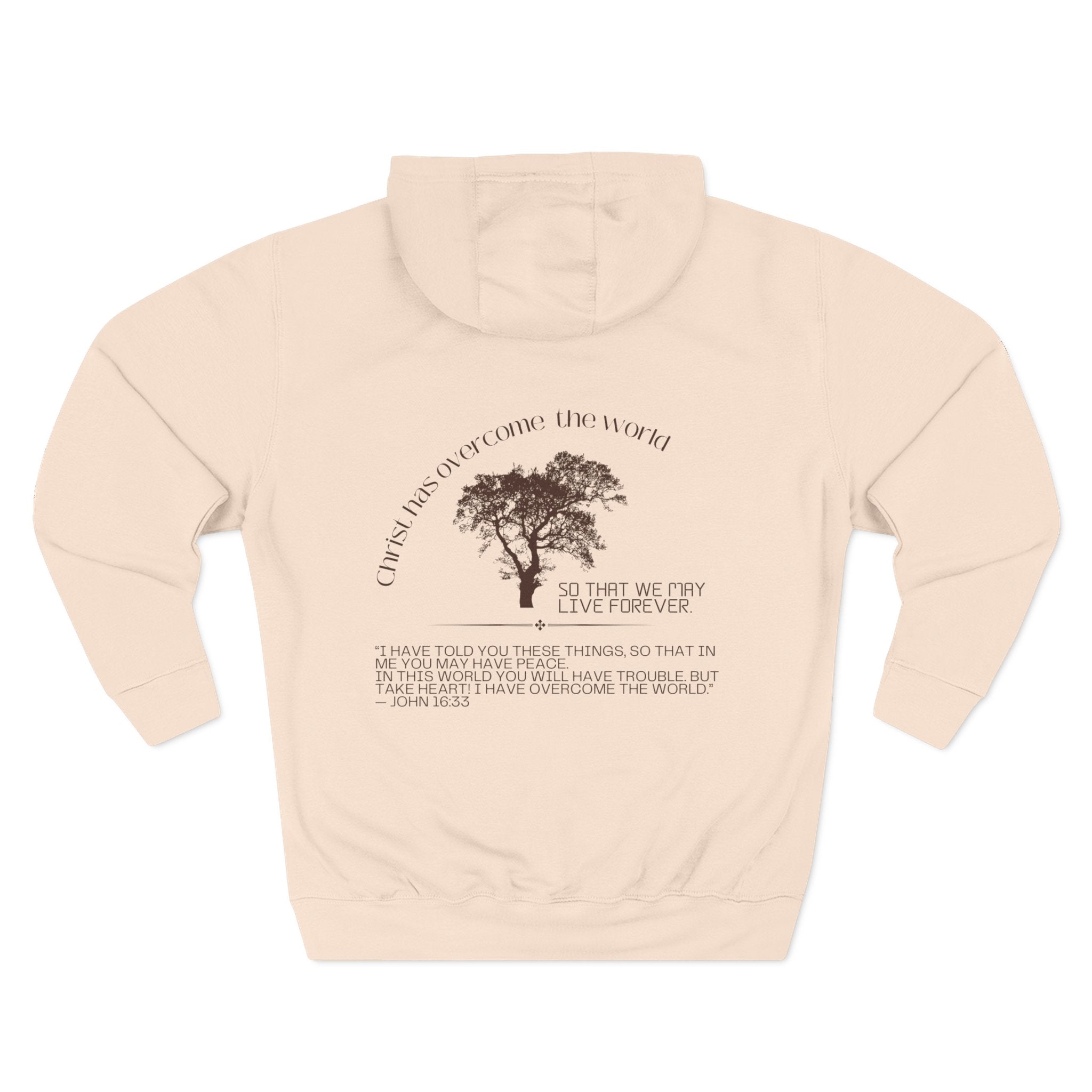 Through Christ Hoodie — 'We Are Eternal' Christian Faith Pullover