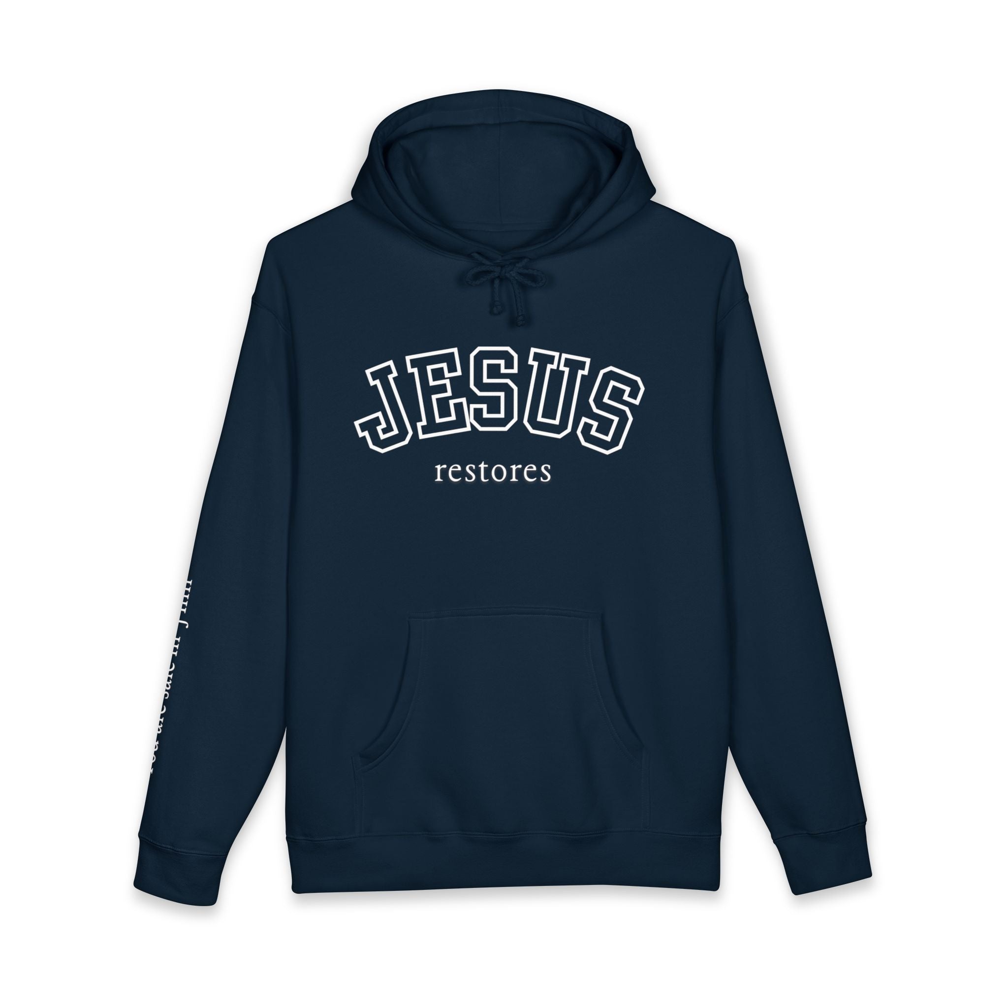 Jesus Restores Hoodie — Christian Faith Pullover