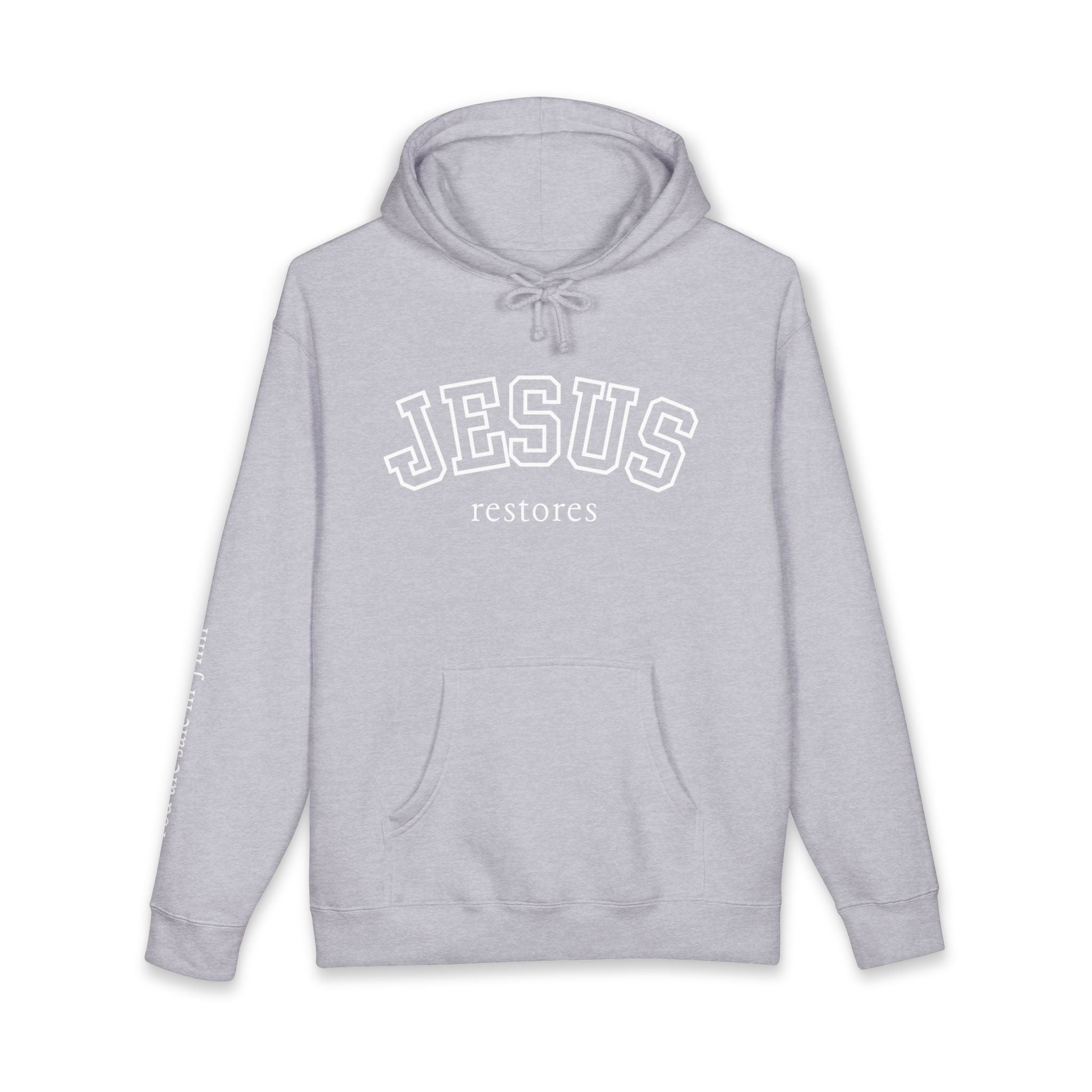 Jesus Restores Hoodie — Christian Faith Pullover
