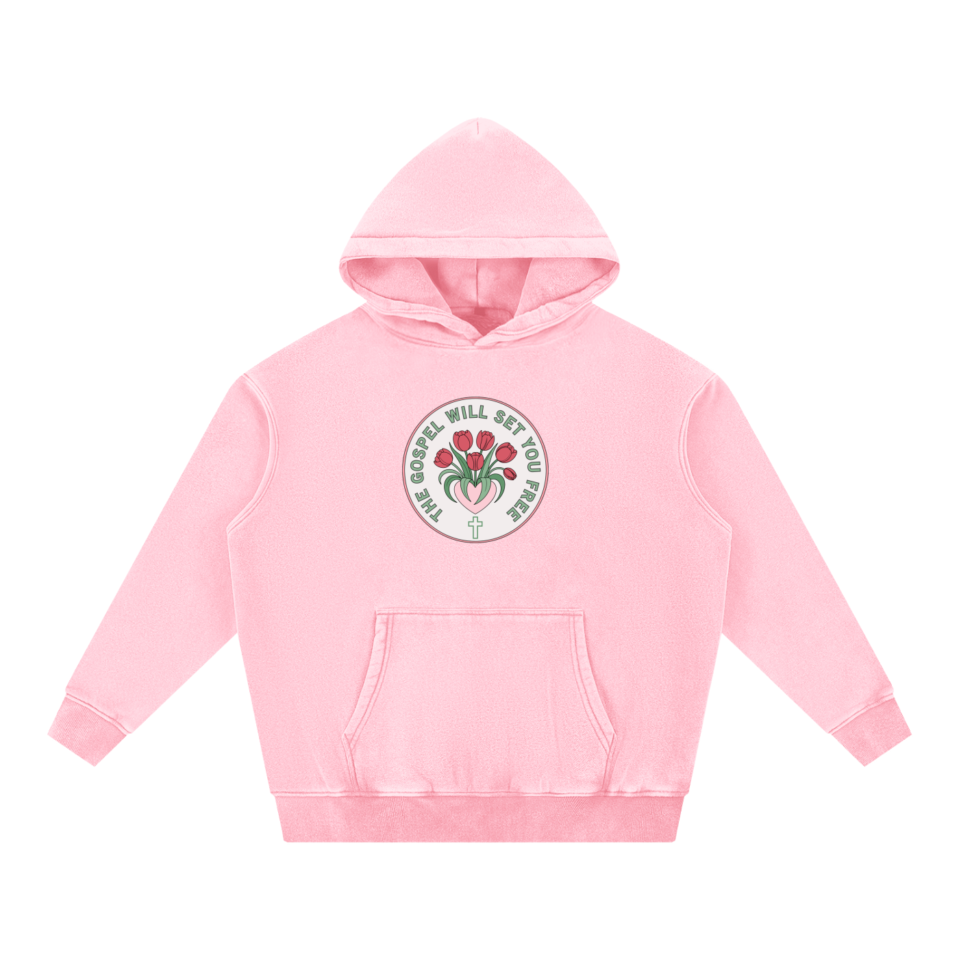 Snow Wash Fleece Oversize Hoodie
