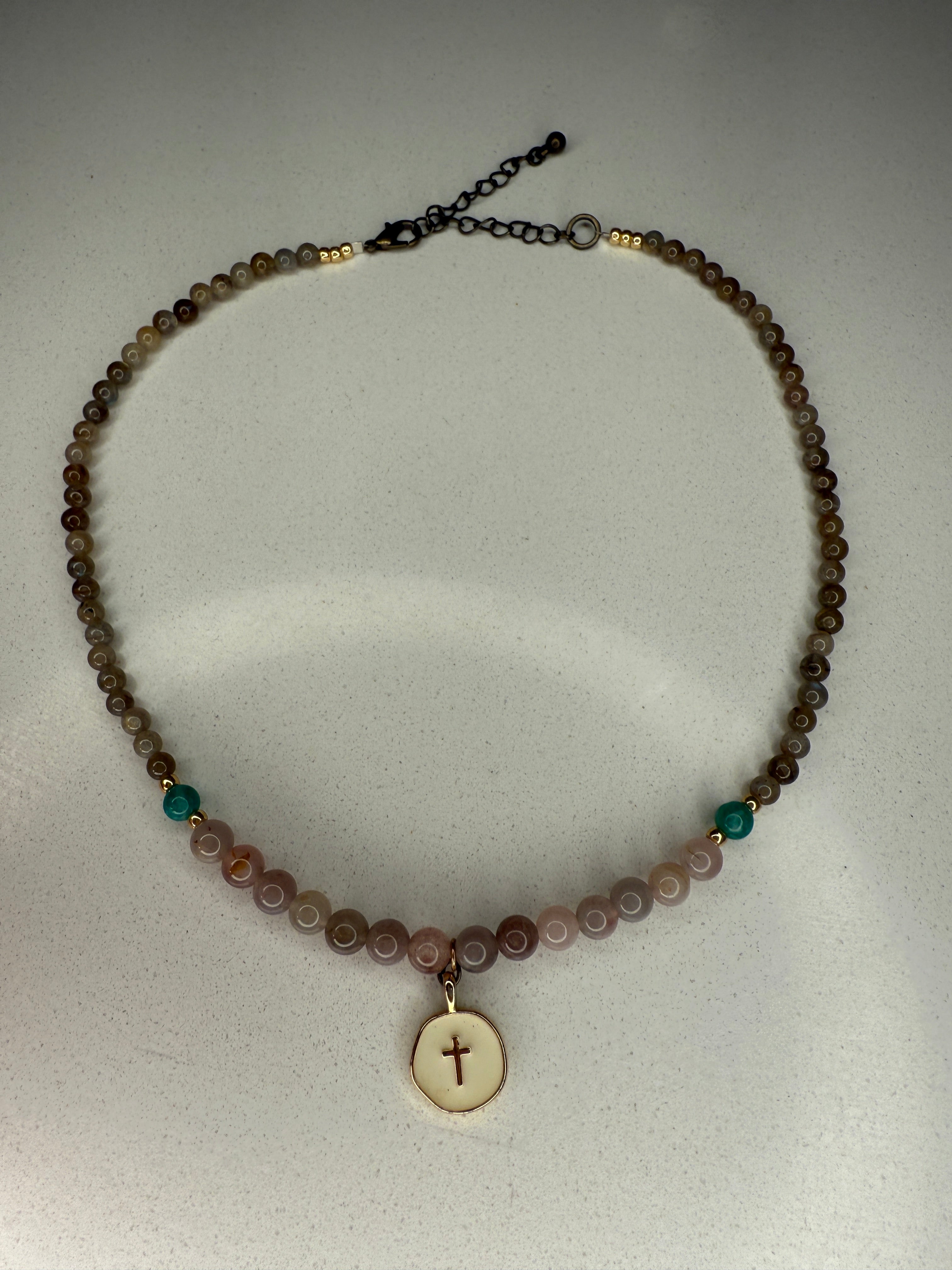 Beaded Cross Necklace