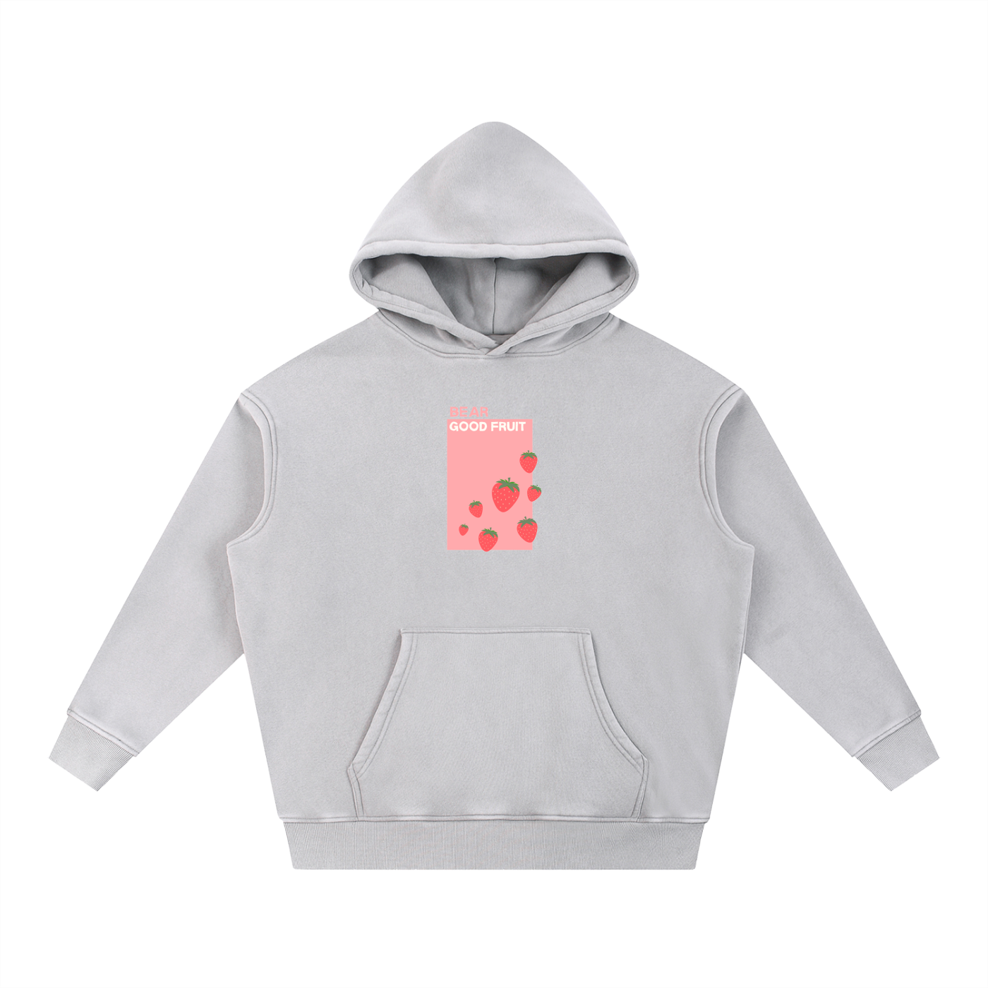 Bear Fruit Wash Fleece Oversize Hoodie
