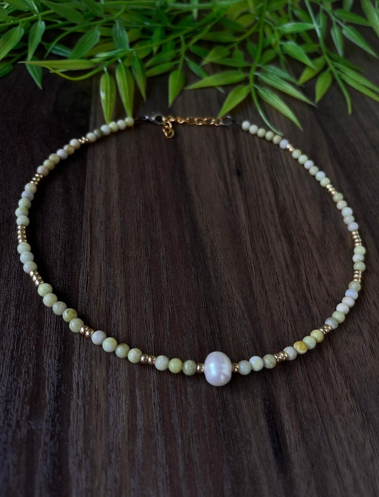 Beaded Handcrafted Pearl Choker