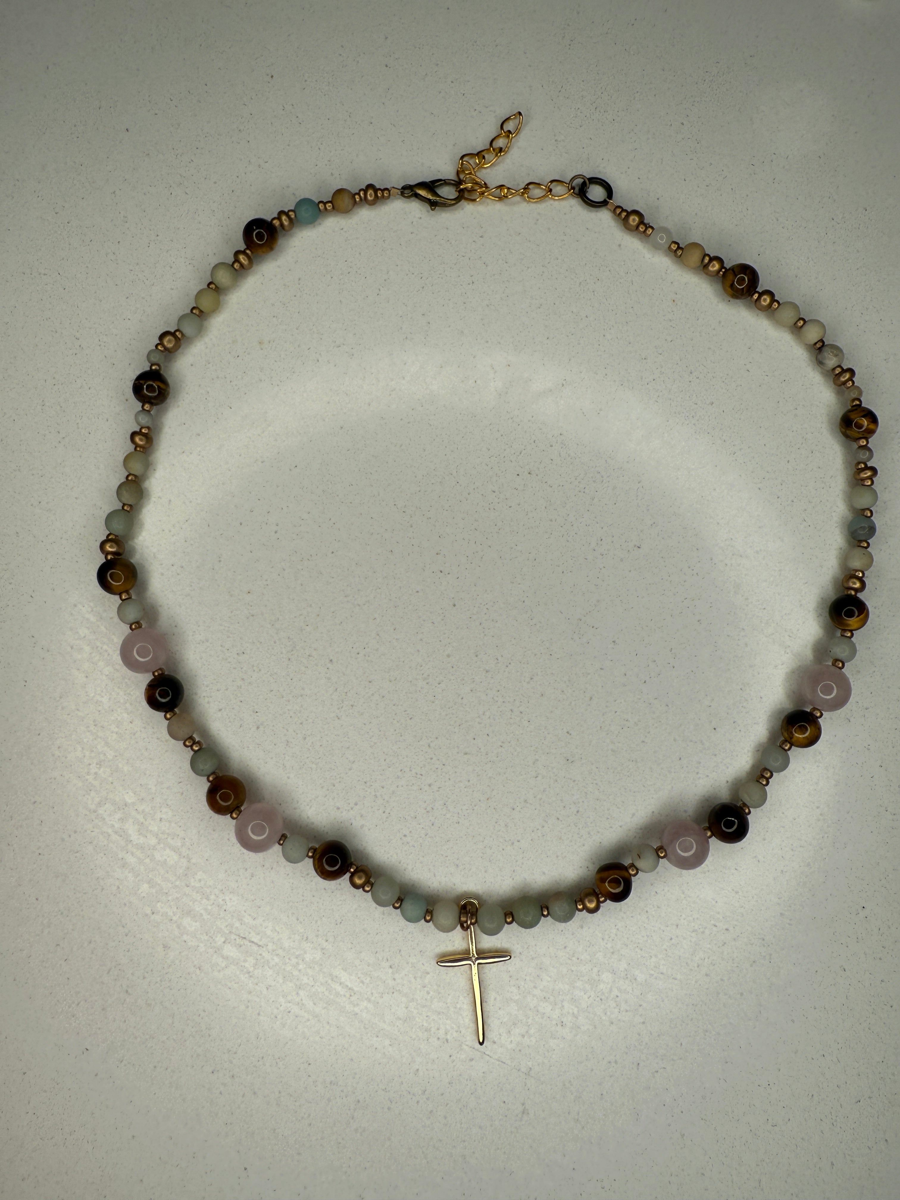 Handmade Beaded Cross