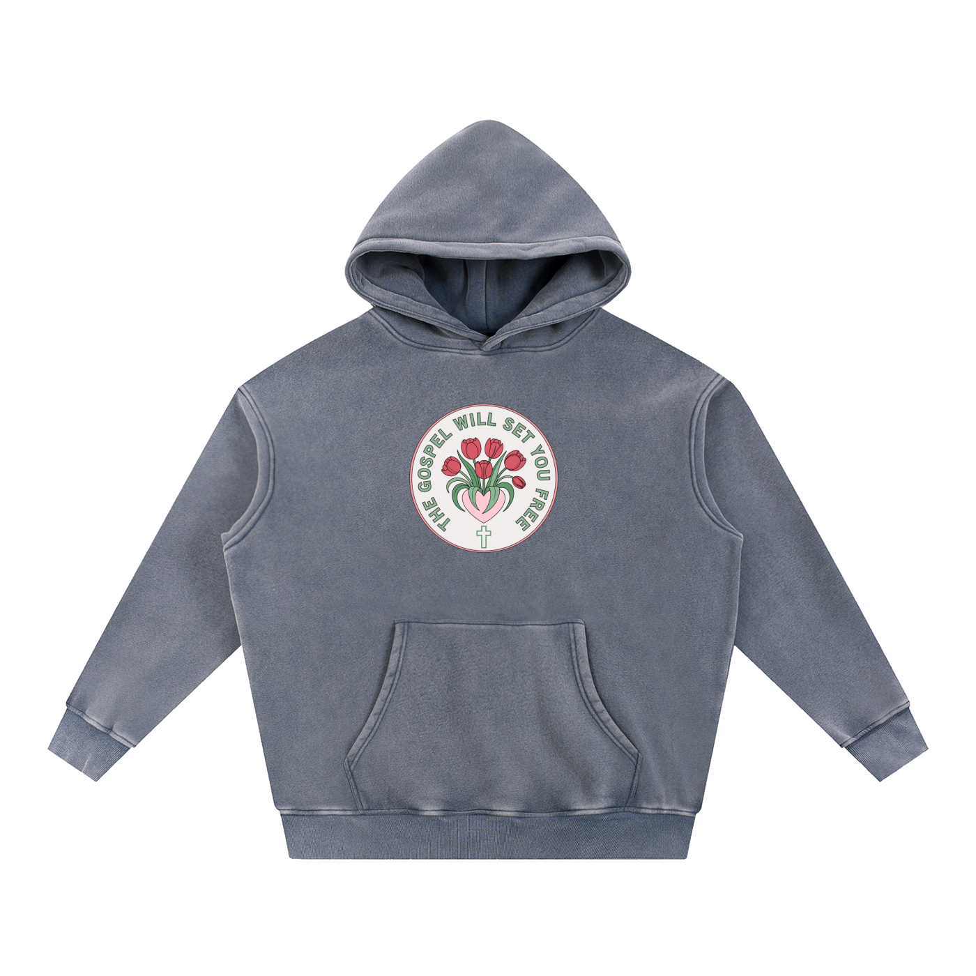 Snow Wash Fleece Oversize Hoodie