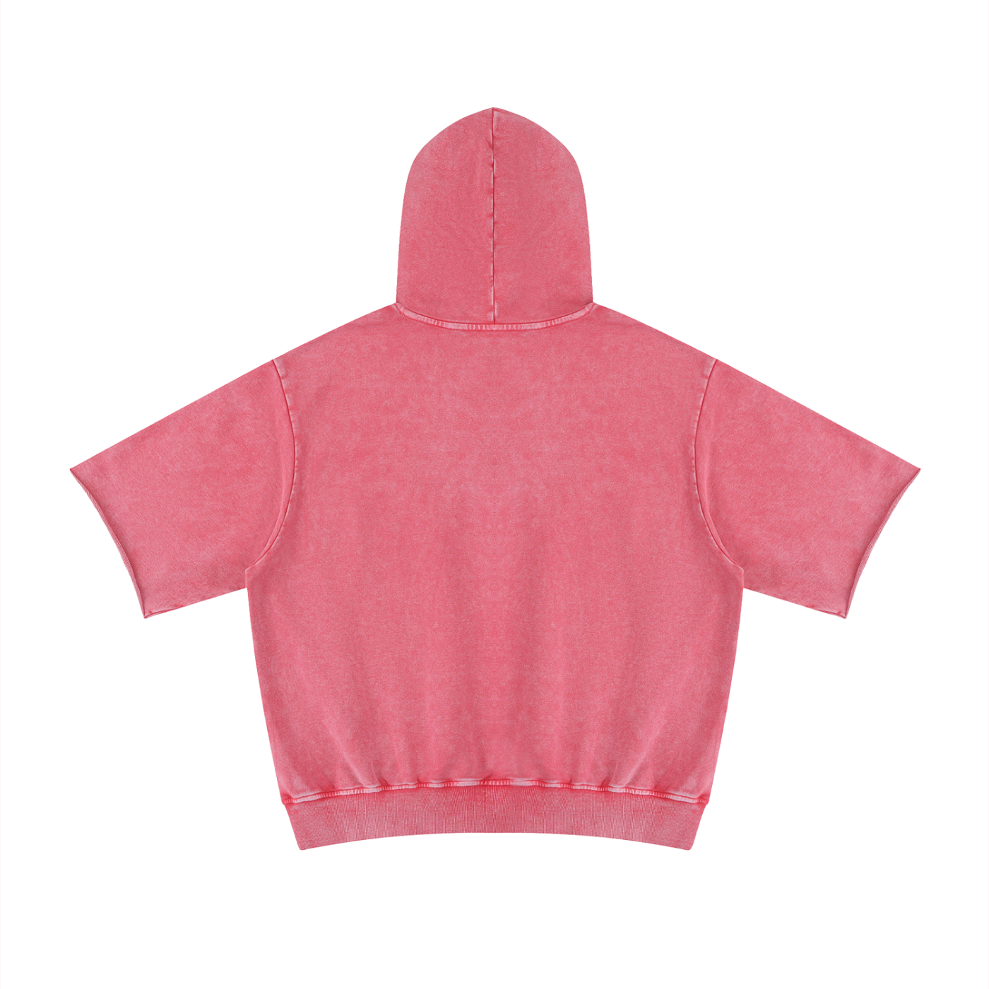 Unisex Mineral Wash Short Sleeve Hoodie