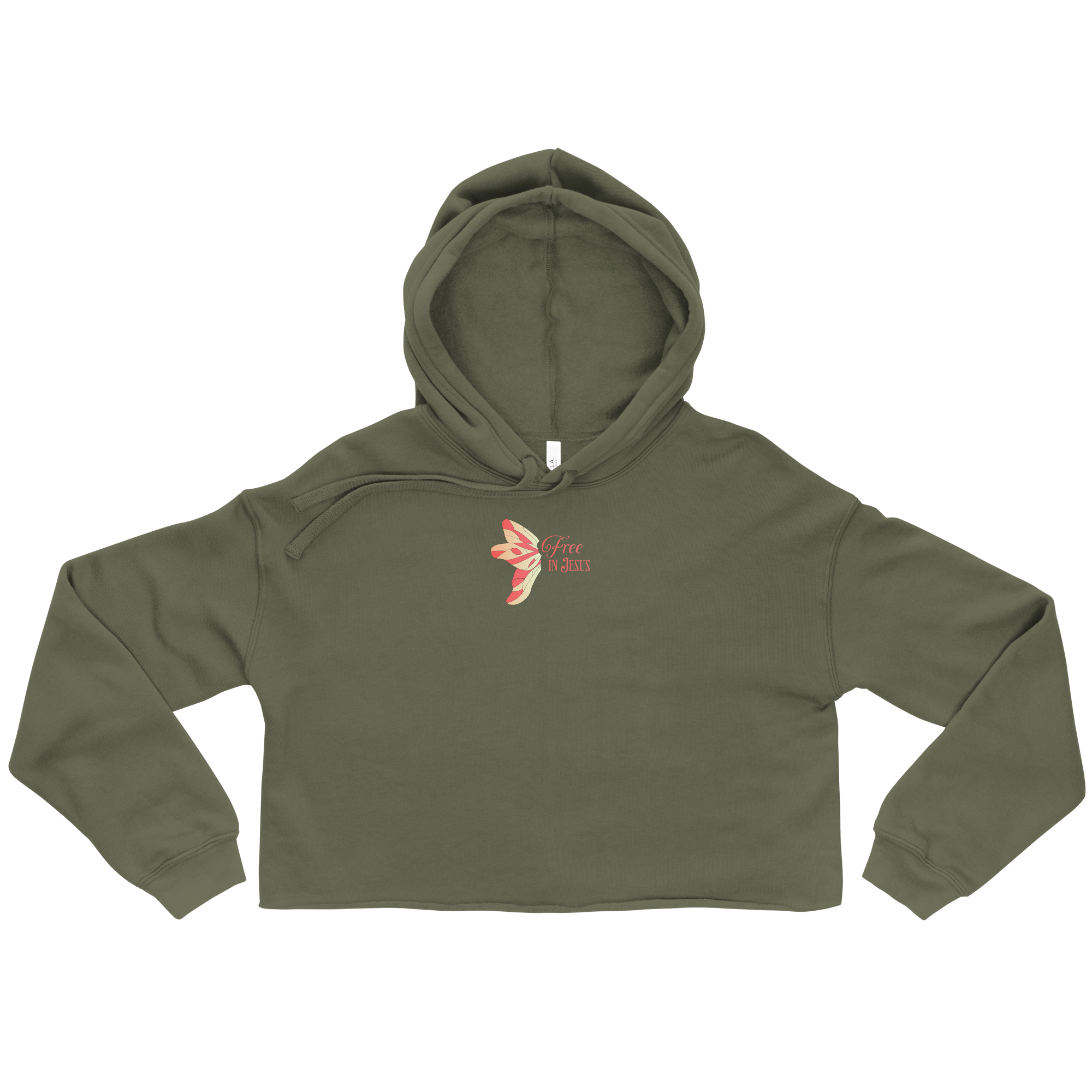 Free in Jesus Crop Hoodie